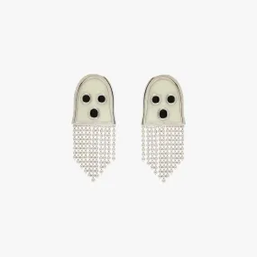 Glow in the Dark Ghost Emoji Stud