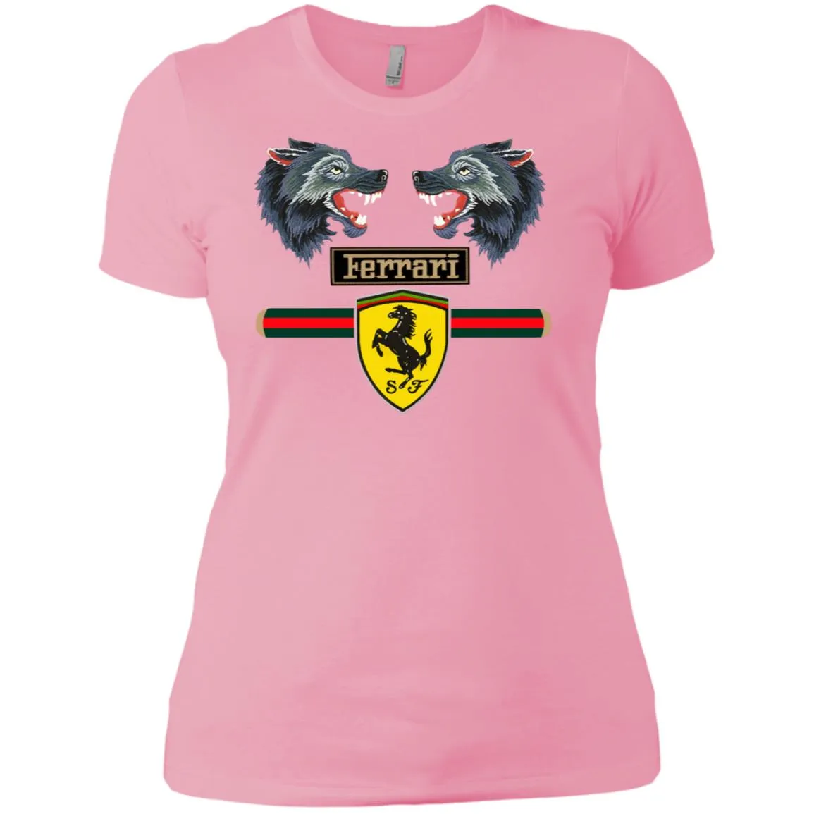 Gucci Ferrari Shirt Women Cotton T-Shirt