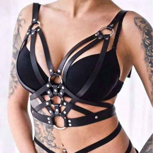 Halterneck Goth Harness