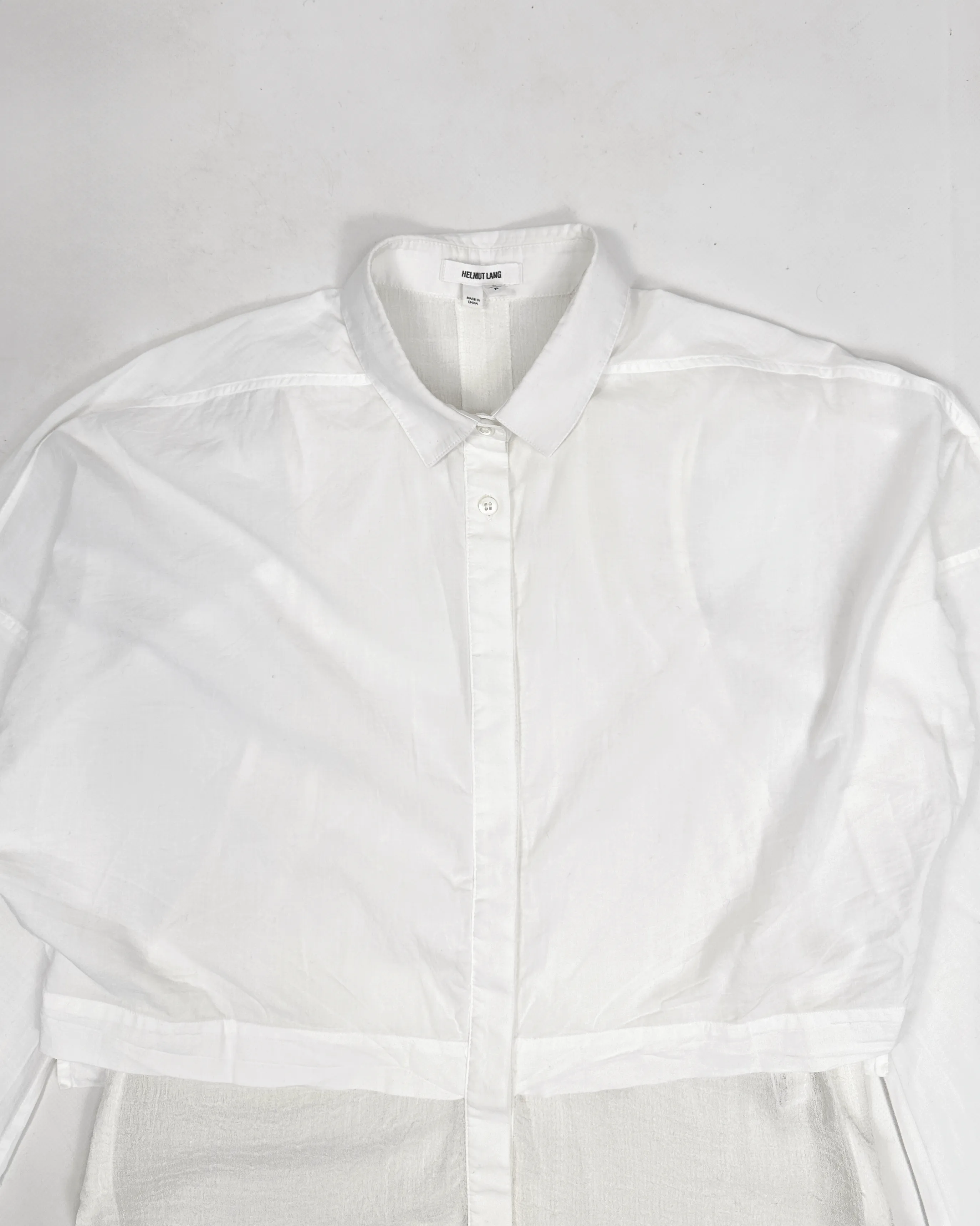 Helmut Lang 2-Layer White Shirt FW 2002