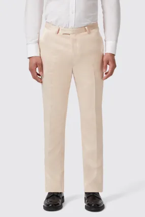 Lewis Skinny Fit Beige Sateen Trousers