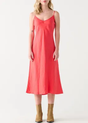 Linen Midi Slip Dress