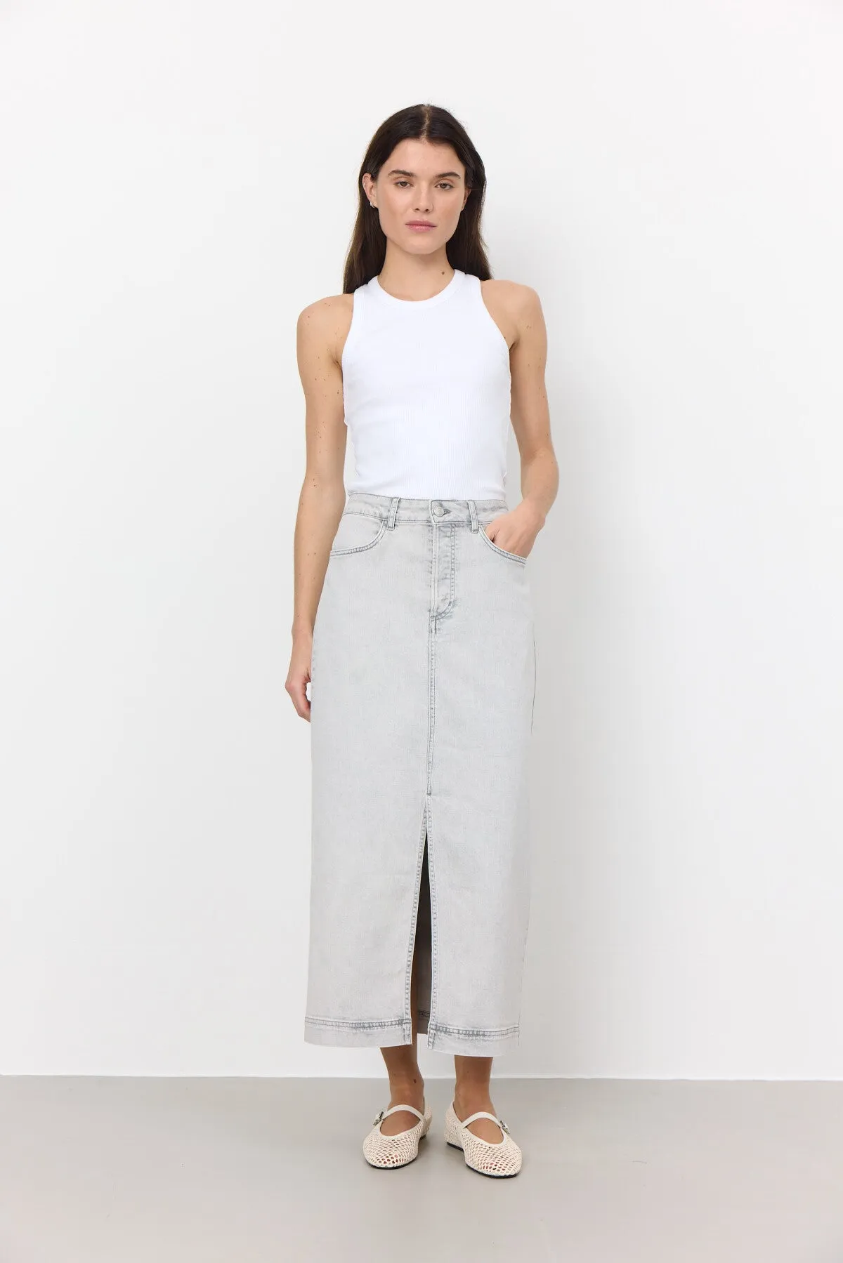 LR-GILL 1 Skirt Light grey