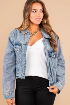 Make An Appearance Medium Wash Denim Jacket