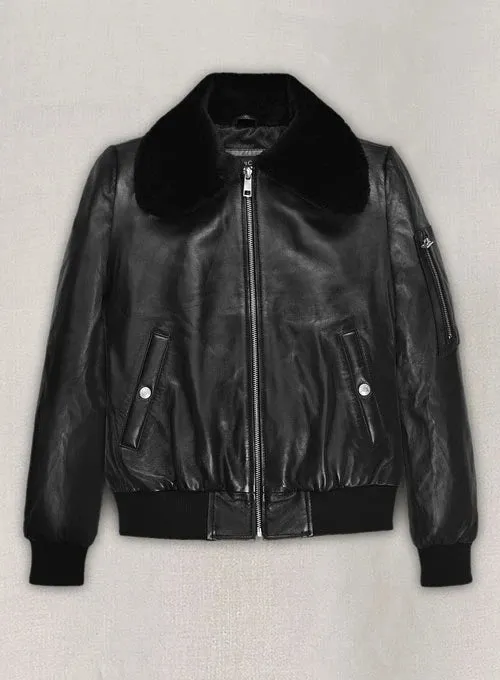 Marilyn Monroe Korea Tour Black Leather Jacket