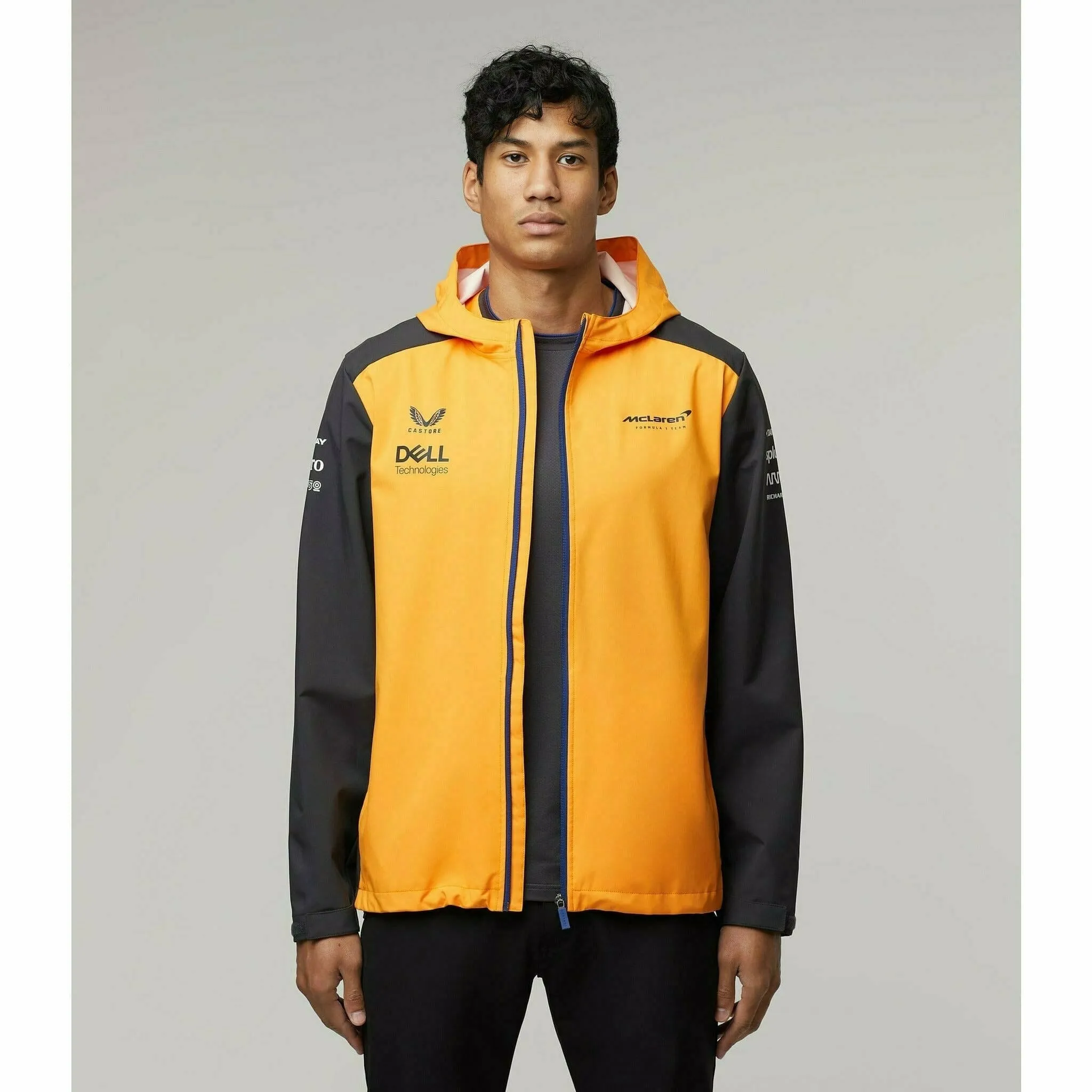 McLaren F1 Men's Team Water Resistant Jacket- Papaya