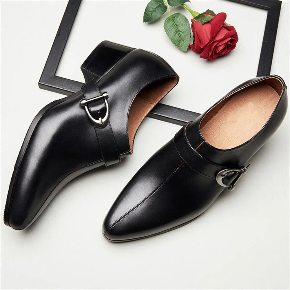 Men Low Top Monk Strap Formal Shoes