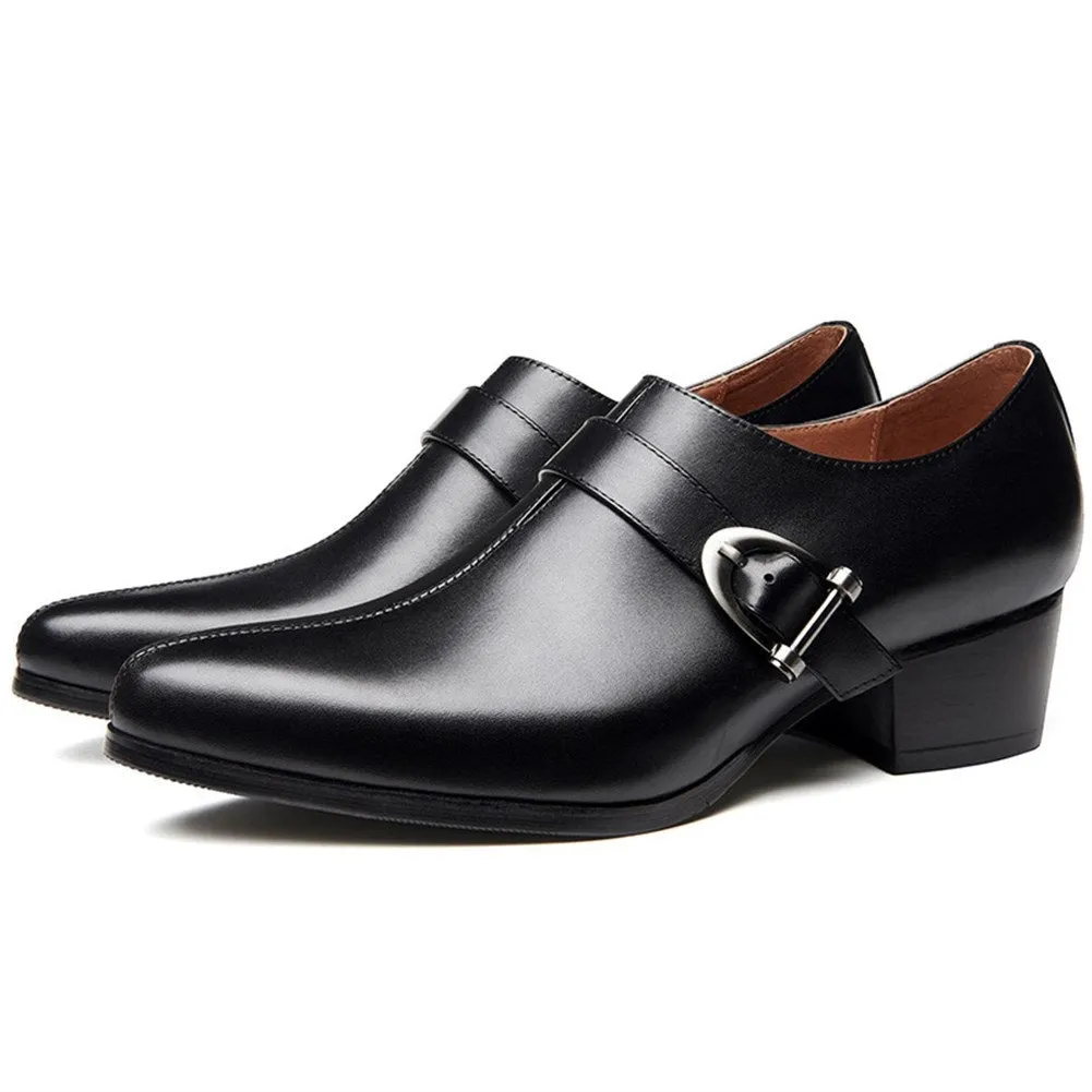 Men Low Top Monk Strap Formal Shoes