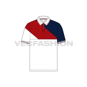 Mens White Sport Polo Shirt