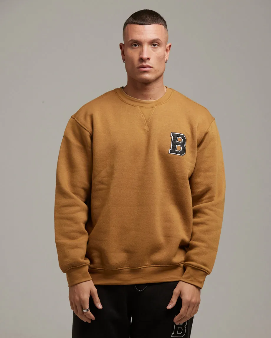 MIRNY MEN'S CREW NECK SWEATSHIRT | TOBACCO