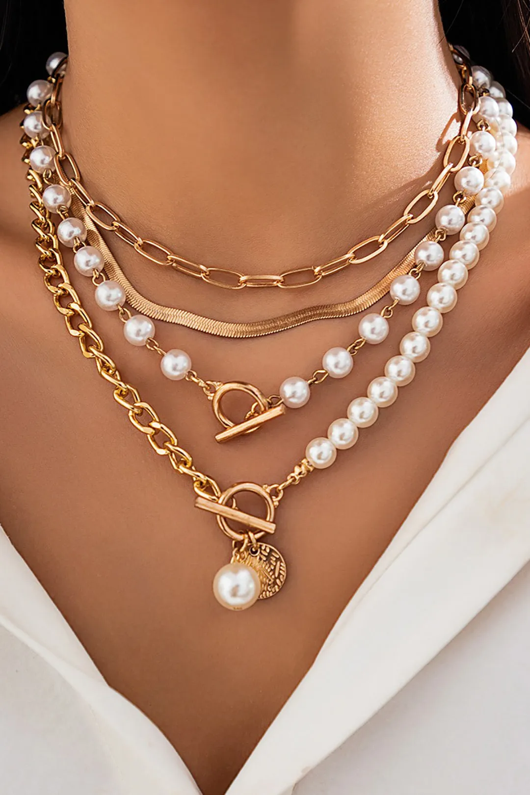 Multi-Layer Pearl Necklace