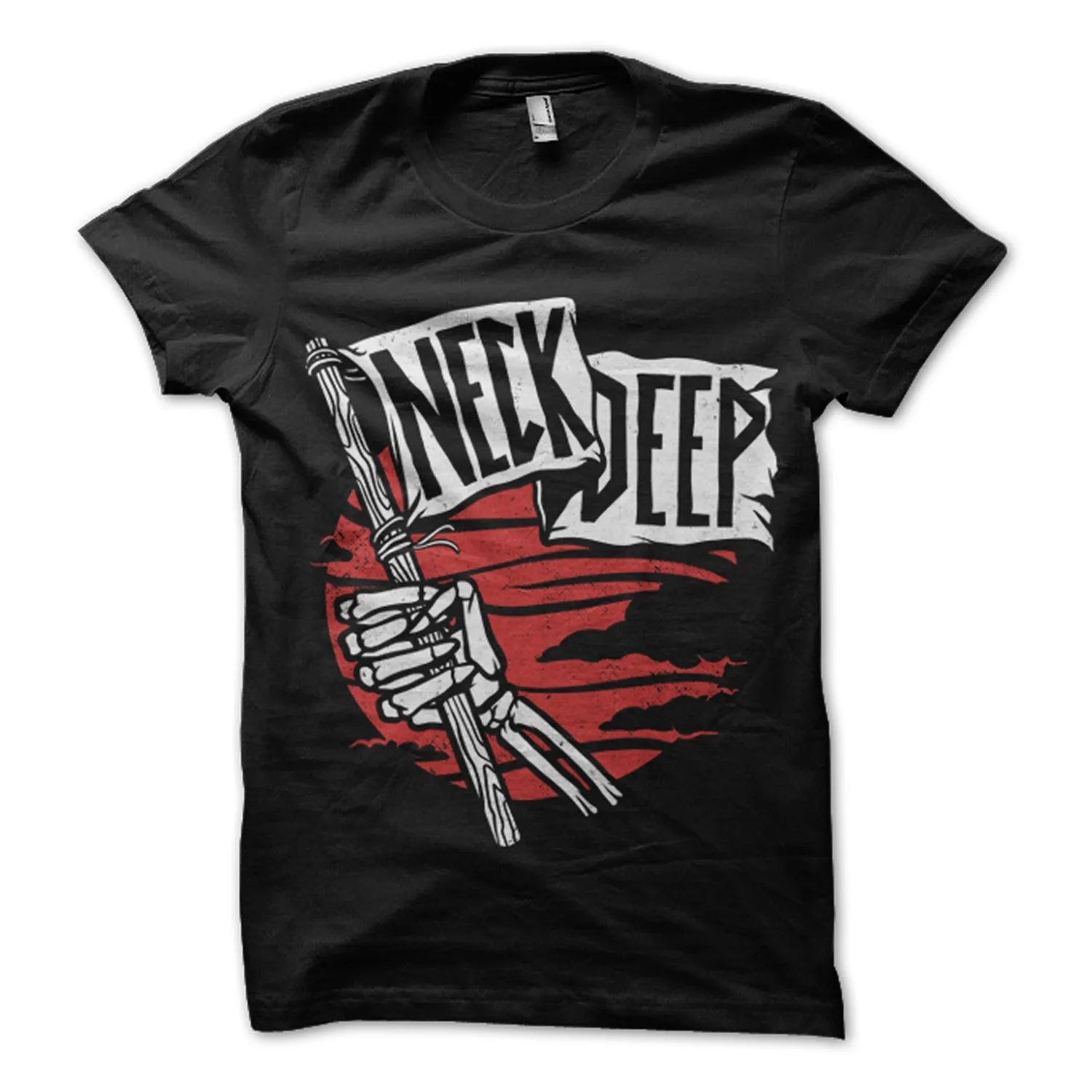 Neck Deep Flag Black T-shirt