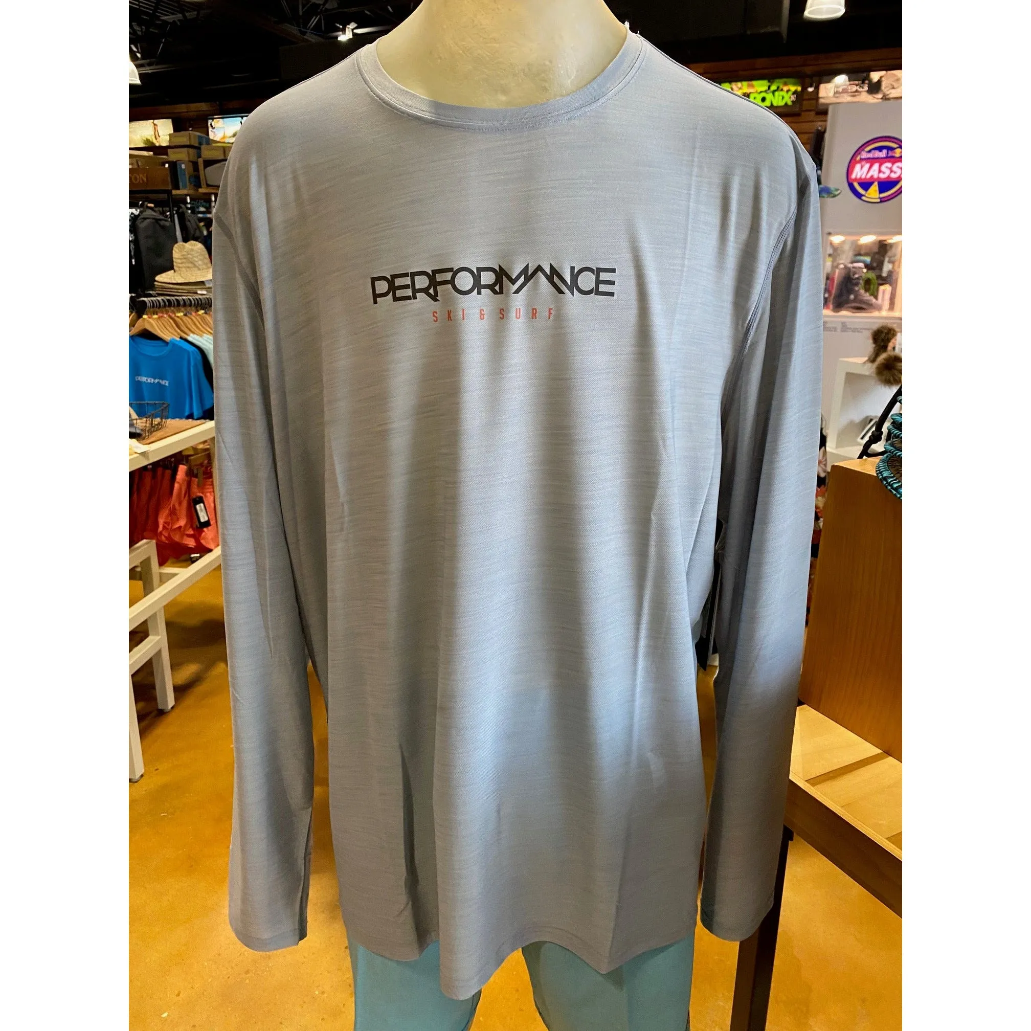 Performance Sessions L/S Rashguard- Light Grey