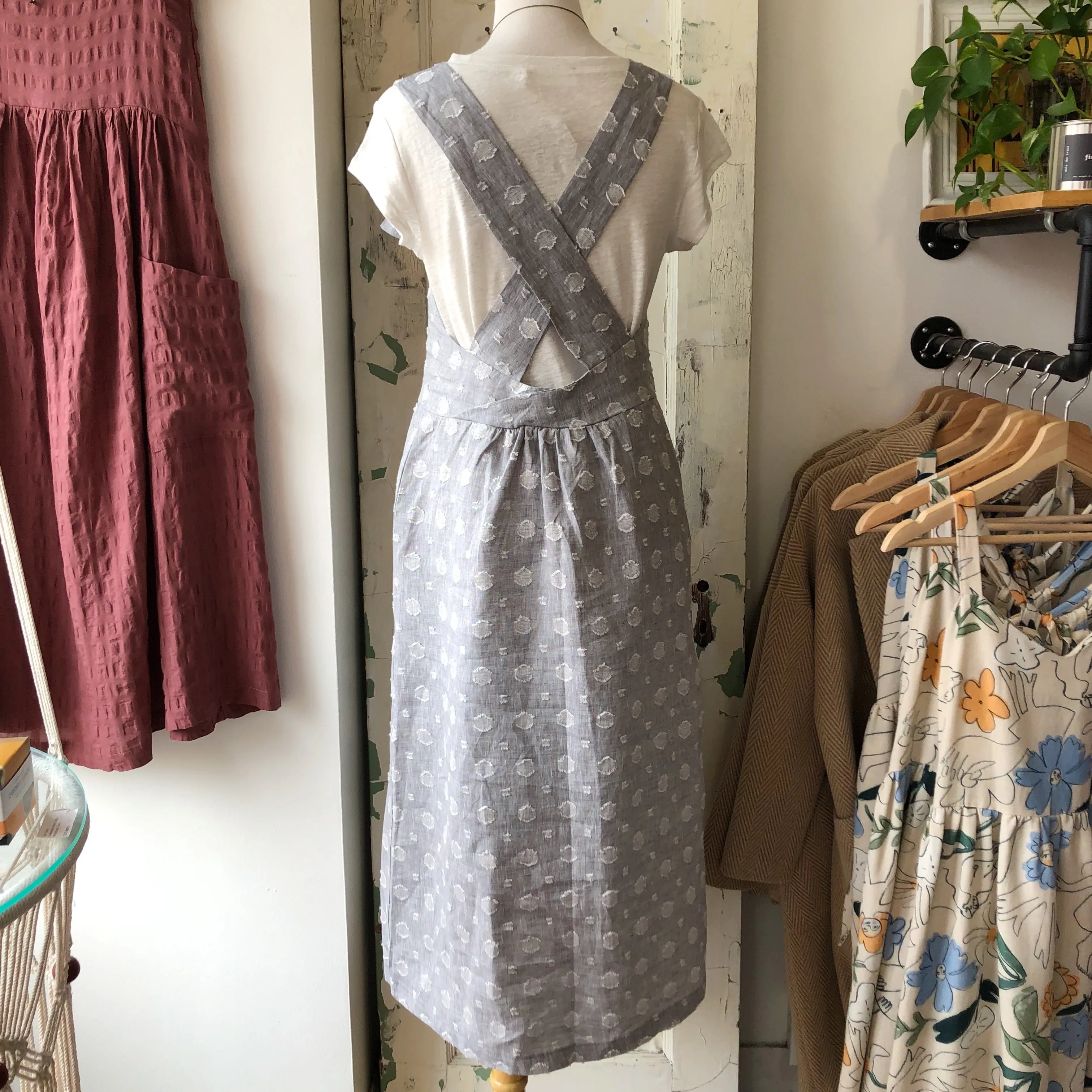 Pillar by Allison Wonderland // Haru Overall Dress Silver