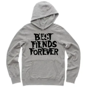 Pins & Bones Best Fiends Forever, Misfits Inspired, Black Unisex Pullover Hoodie Sweater