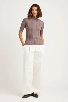 POINTELLE KNIT TOP