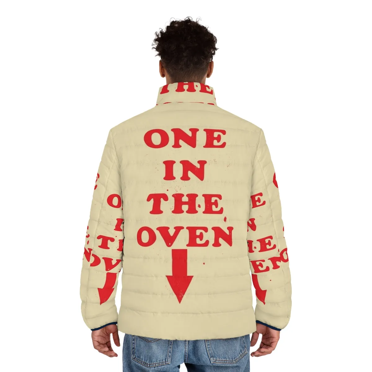 "One In The Oven" Retro Police Academy Puffer Jacket