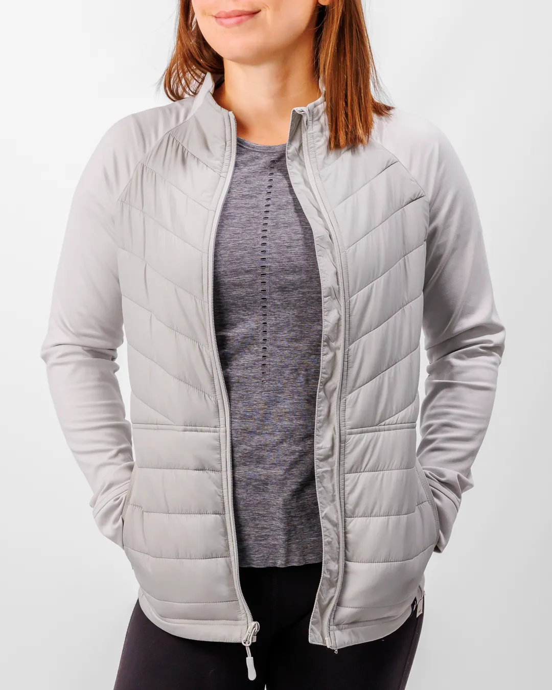 Range Women's Puffer Jacket - Cool Gray