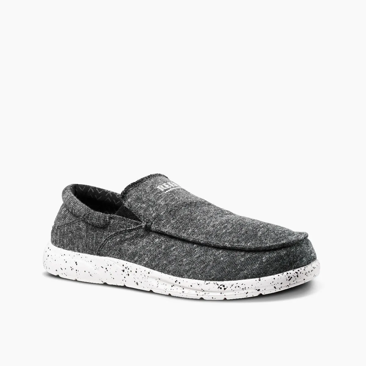 Reef Mens Cushion Coast Slip On Black White