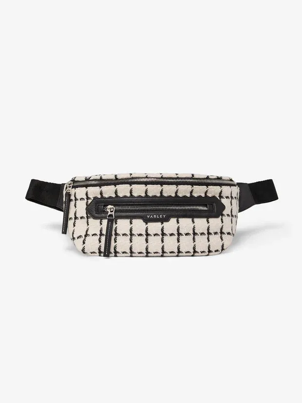 Roby Belt Bag Egret Mono Check