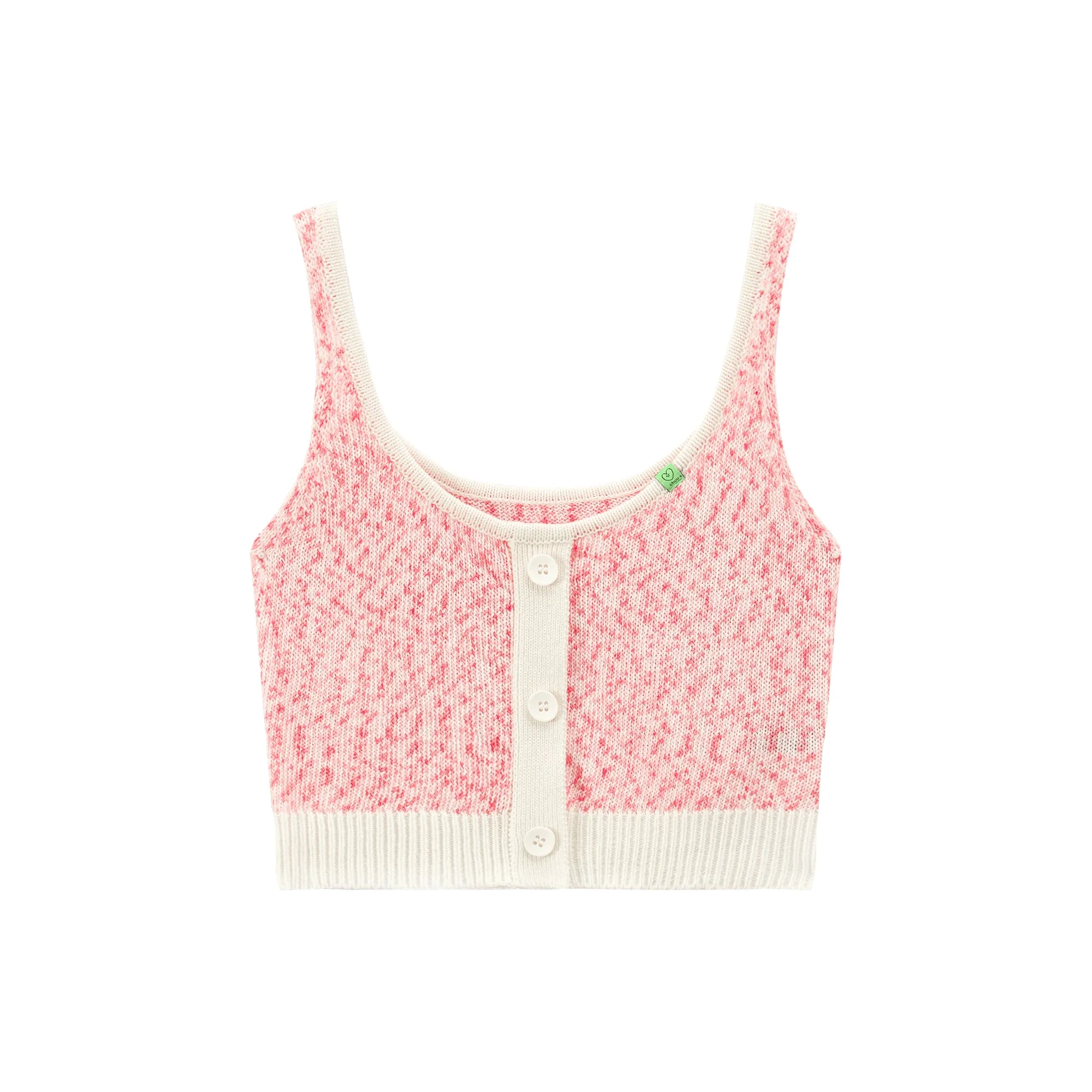 Round Neck Crop Knit Tank Top