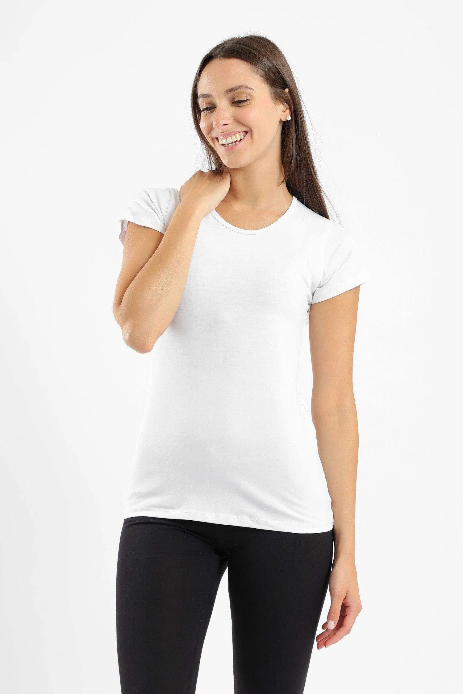 Round Neck Short Sleeves Top - Pack of 3