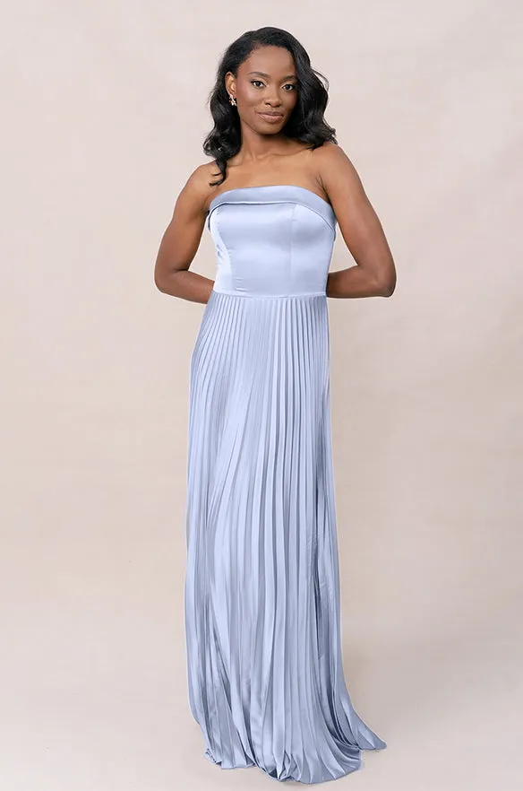 Saylor Satin Pleated Dress | Made To Order