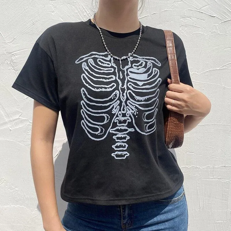 Skeleton Print Shirt