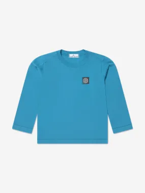 Stone Island Junior Boys Long Sleeve Logo T-Shirt