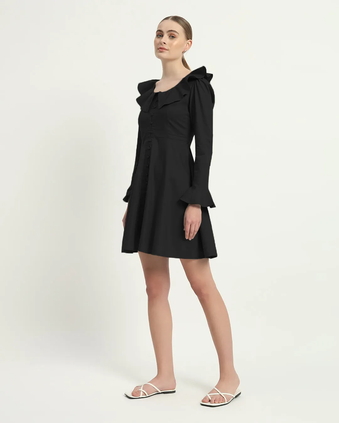 The Fredonia Noir Cotton Dress