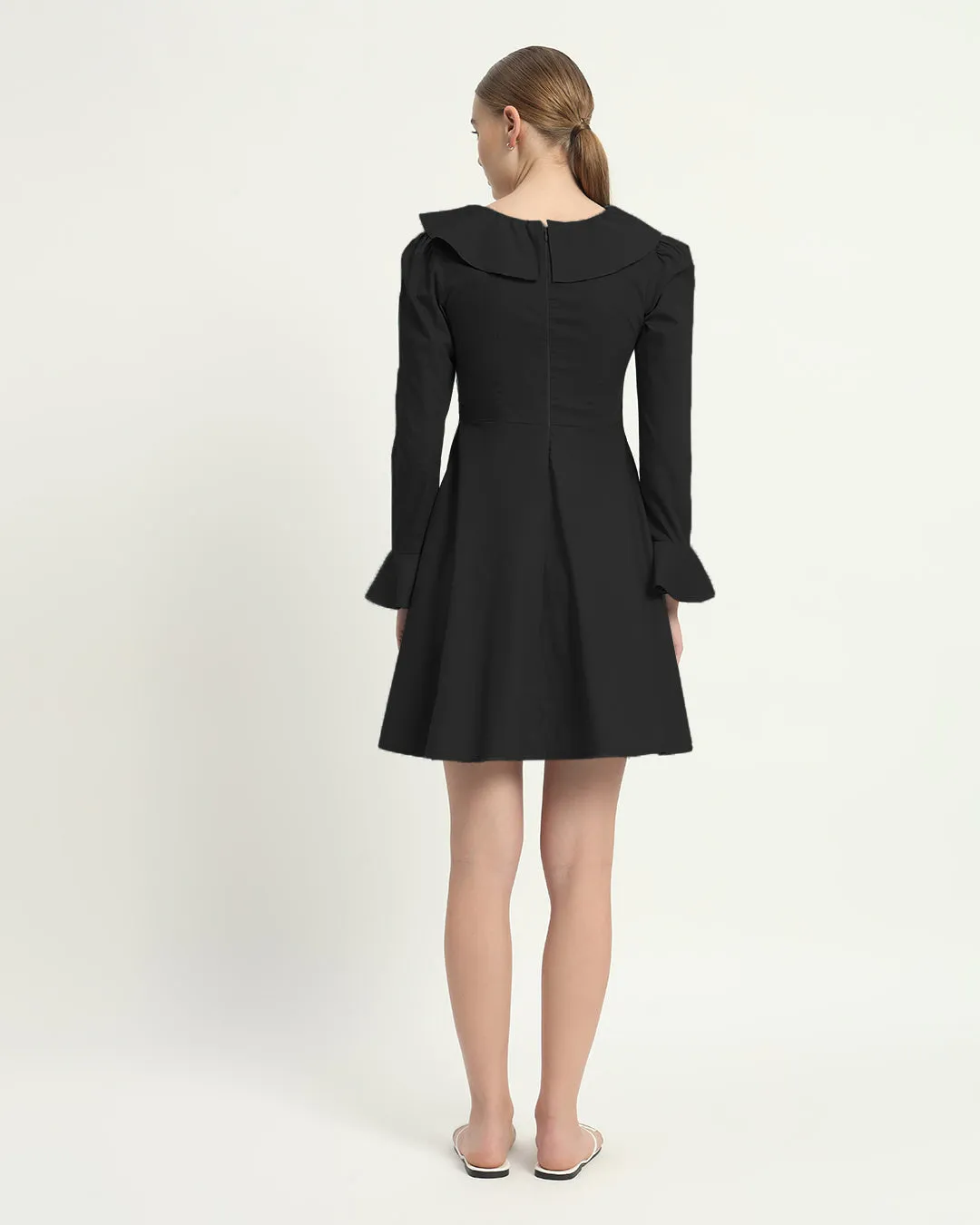 The Fredonia Noir Cotton Dress