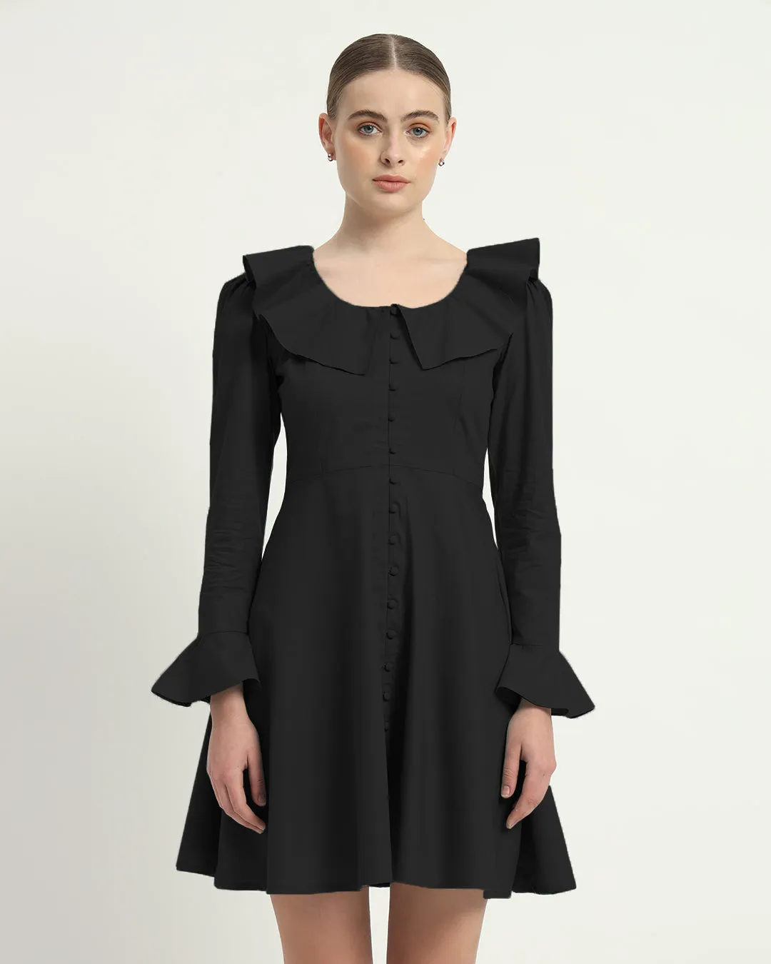 The Fredonia Noir Cotton Dress