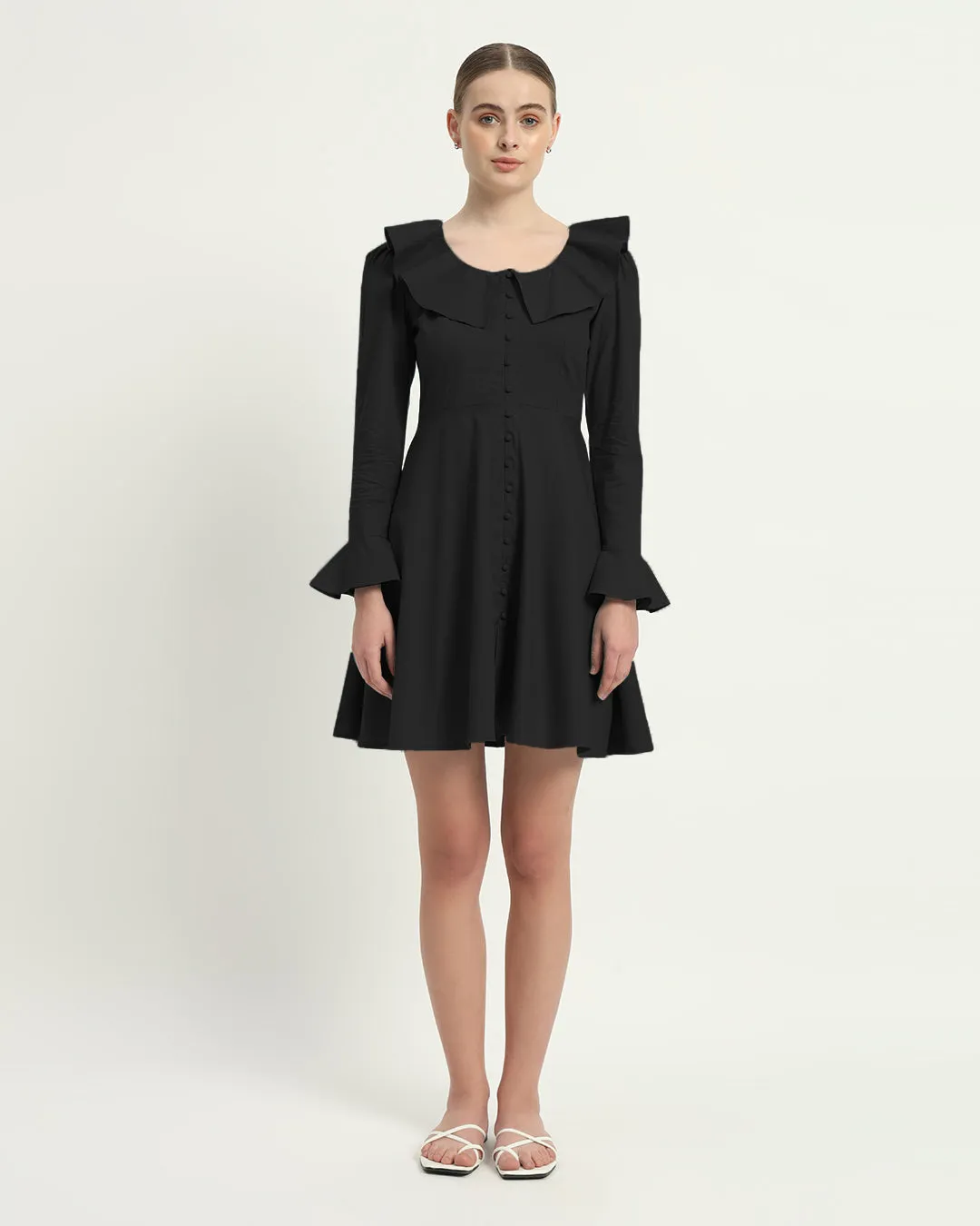 The Fredonia Noir Cotton Dress