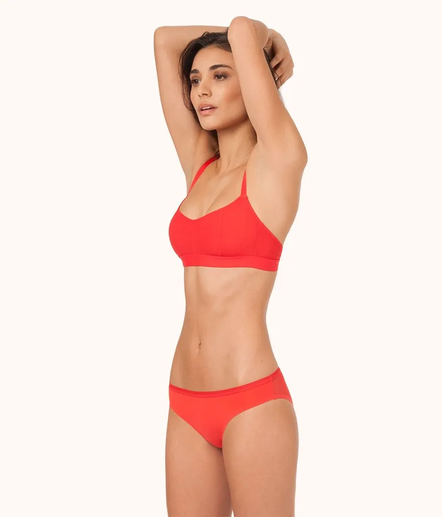 The Straight Up Bralette: Tomato Red