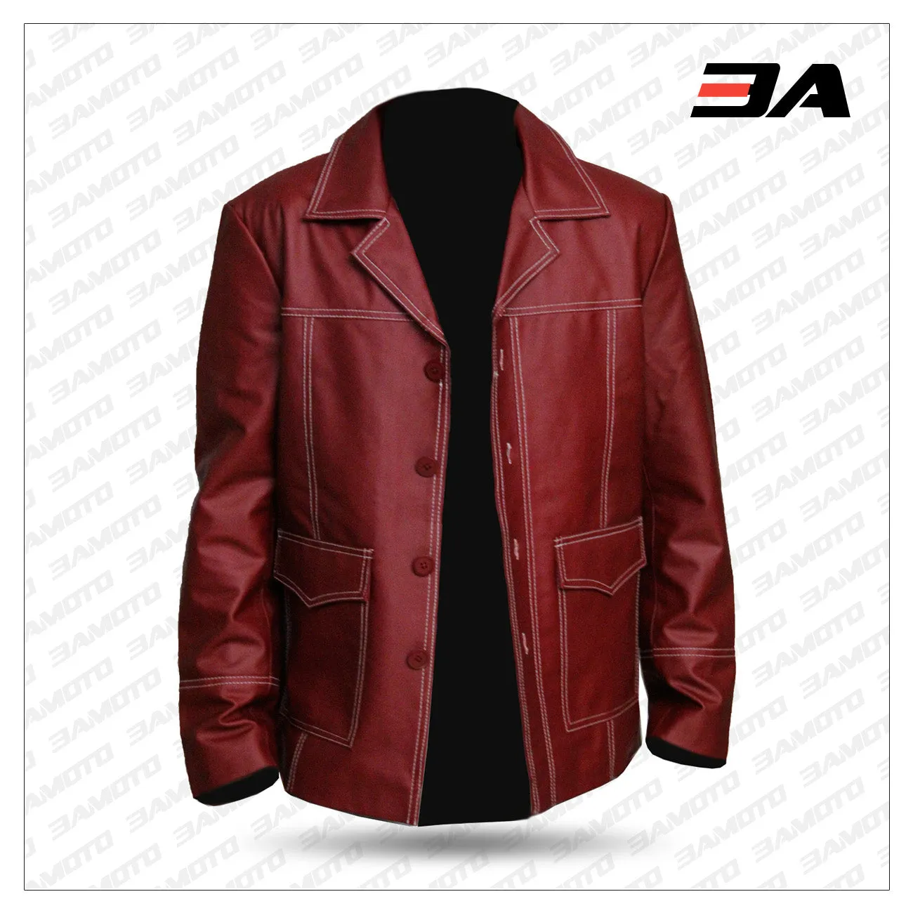 Tyler Durden Jacket Red Leather