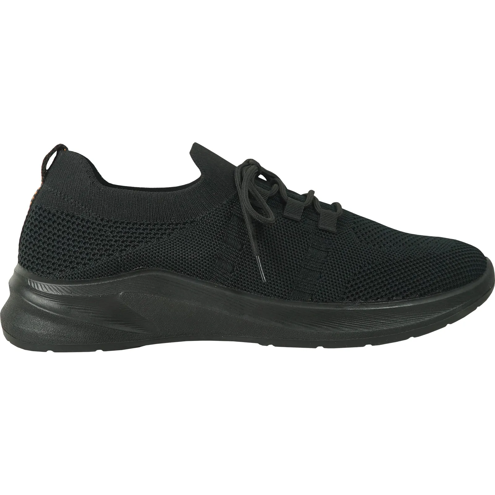 VANGELO Men Slip Resistant Shoe JIMMY-1 Black  - Wide Width Available