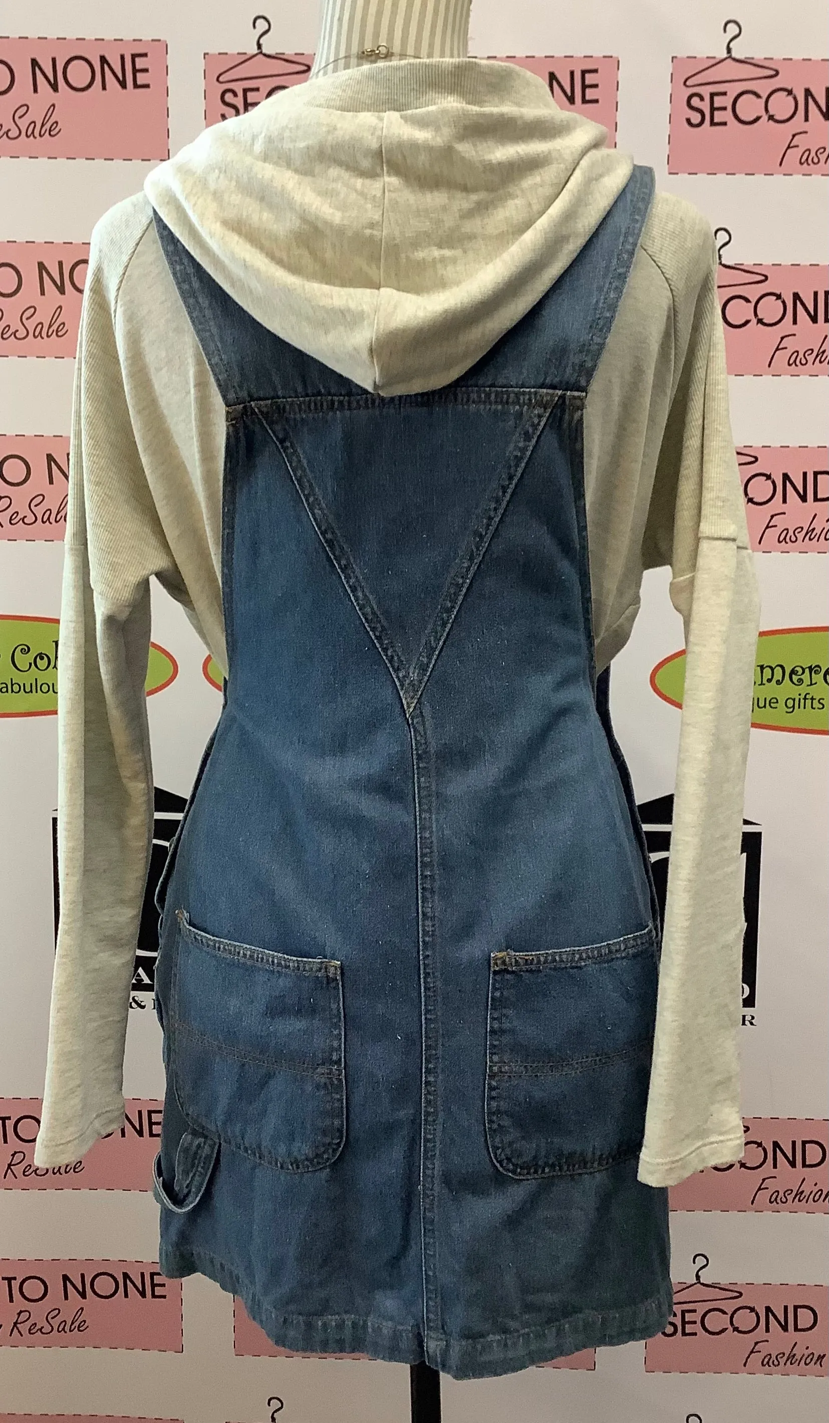 Vintage Next Level Denim Overall Dress (S)