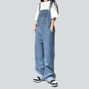 Wide leg women's overall