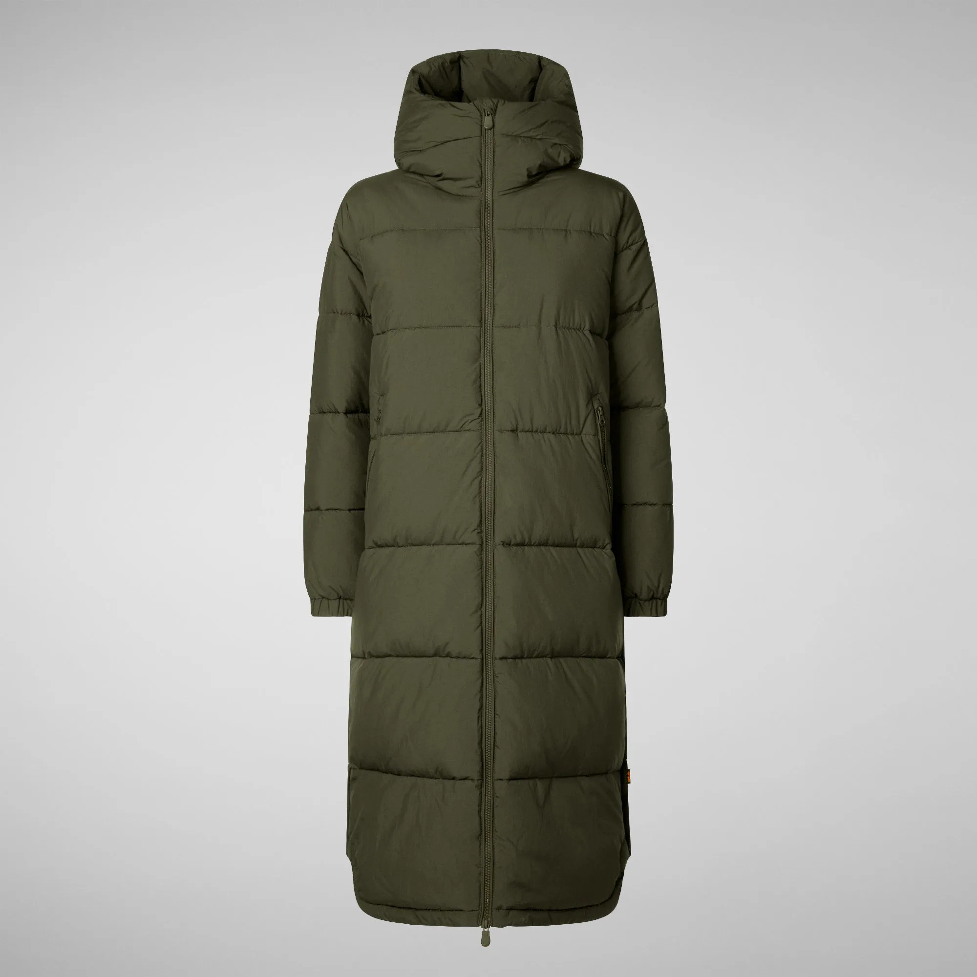 WoMen's animal free Puffer jacket Halesia in land green