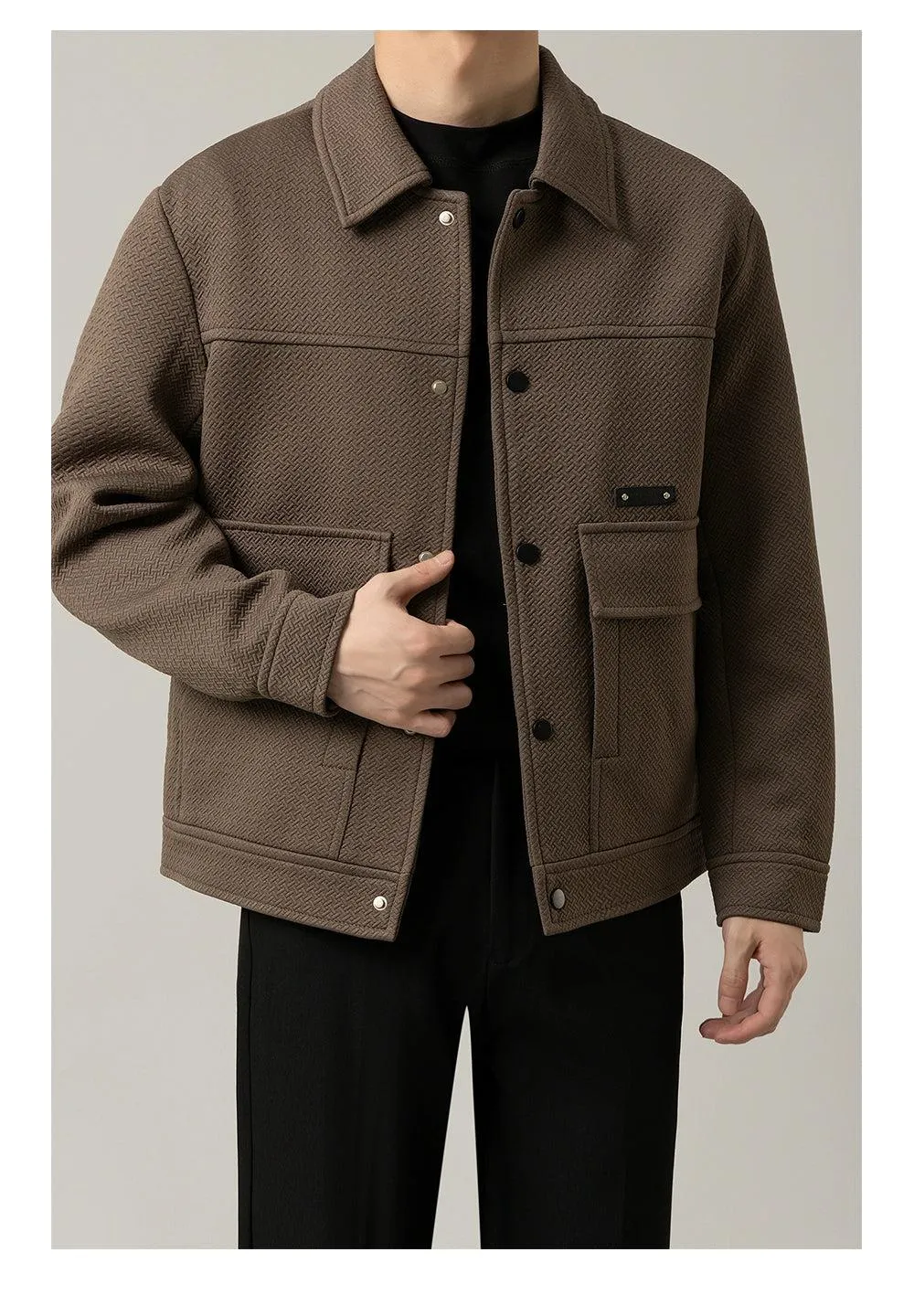 Zhou Chic Pocket Button-Down Jacket